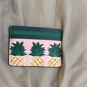 Kate Spade Pink and Green Card Holder